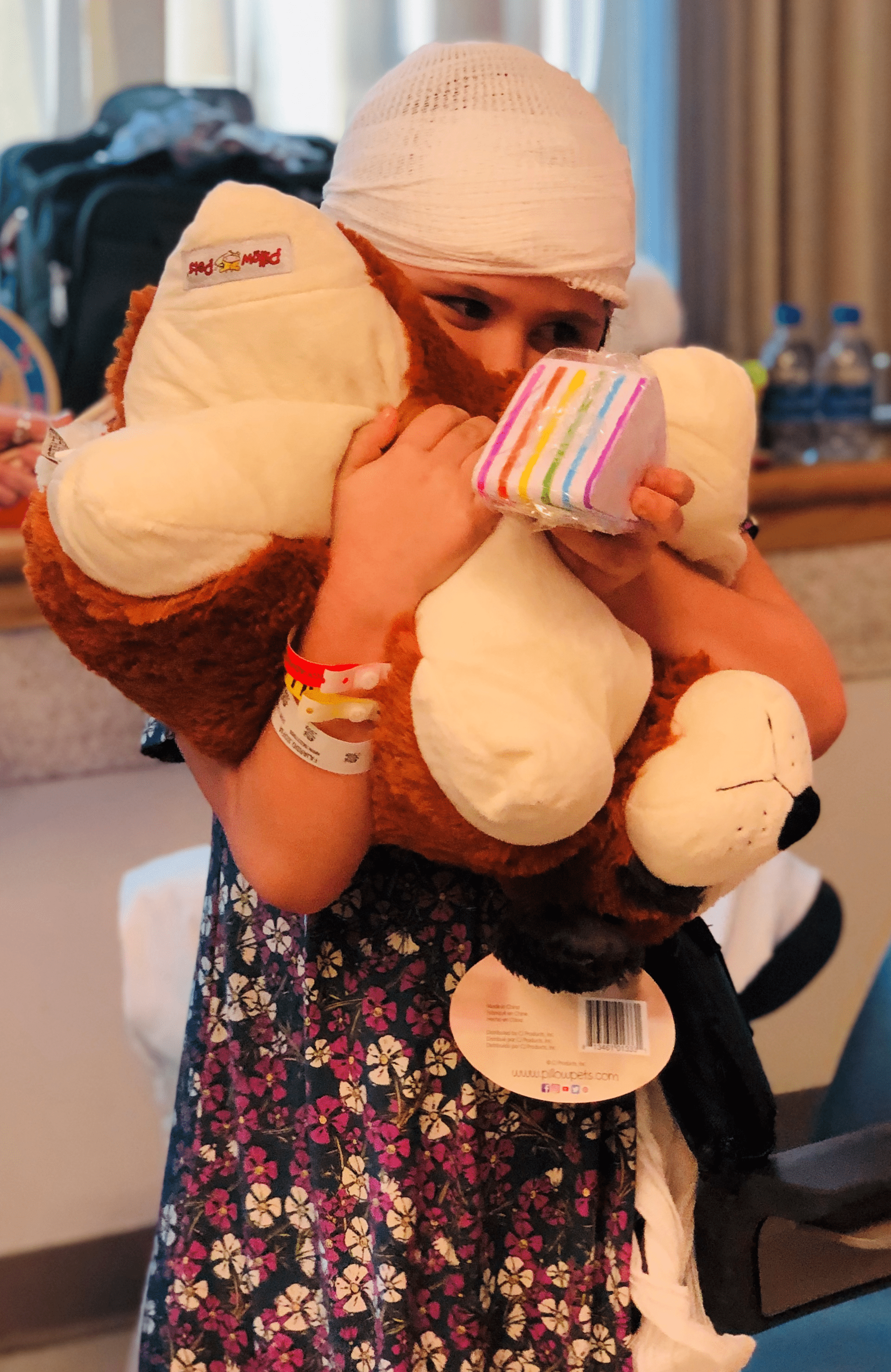 Spreading Love and Hope A shot from our yearly #MiracleMustaches hospital care package delivery